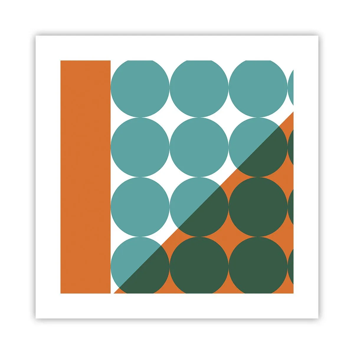 Poster - Sus și pe diagonală - 40x40 cm