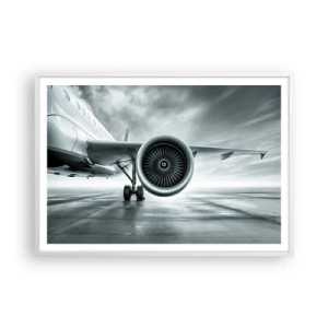 Poster în ramă albă - Ce putere! - 100x70 cm