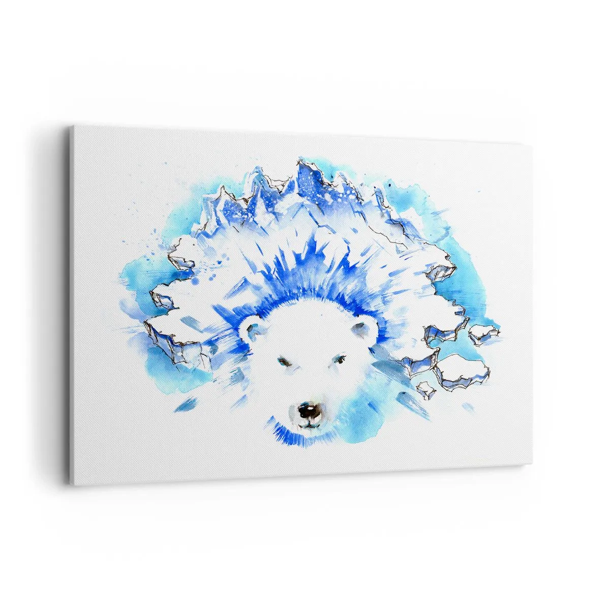 Tablou pe pânză - Regele Arcticii într-o coroană de gheață - 100x70 cm