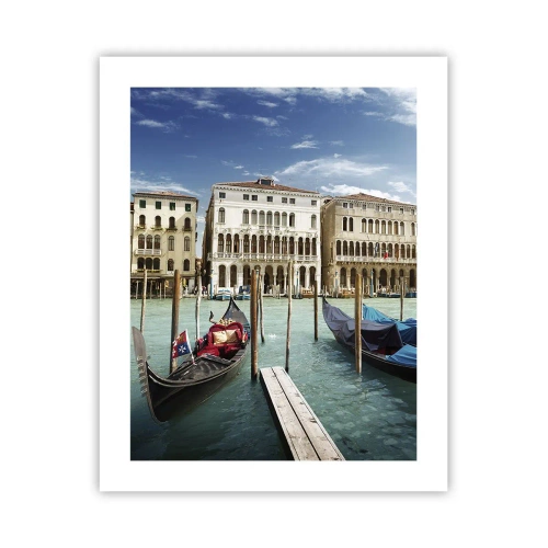 Poster - Palate în albastru - 40x50 cm