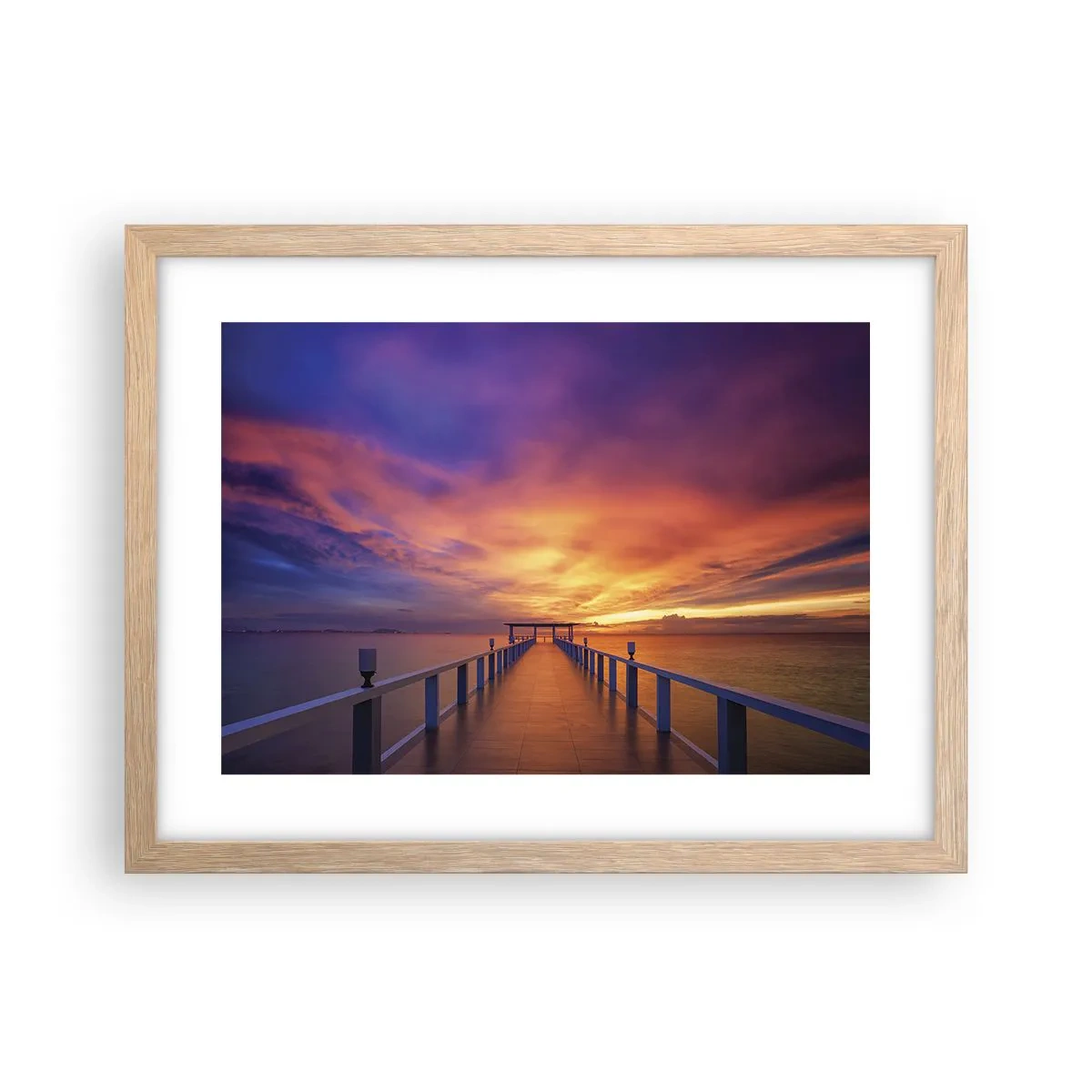 Poster în ramă de stejar deschis - Fără sfârșit - 40x30 cm