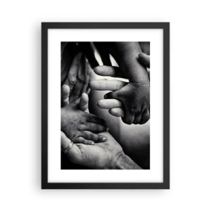 Poster în ramă neagră - A fi om - 30x40 cm