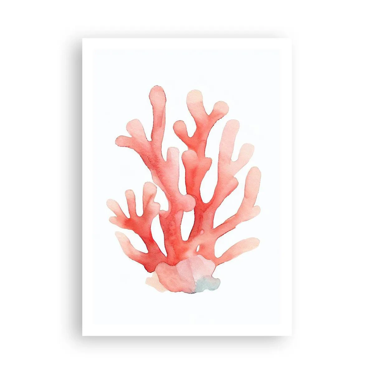 Poster - Culoare de coral - 70x100 cm