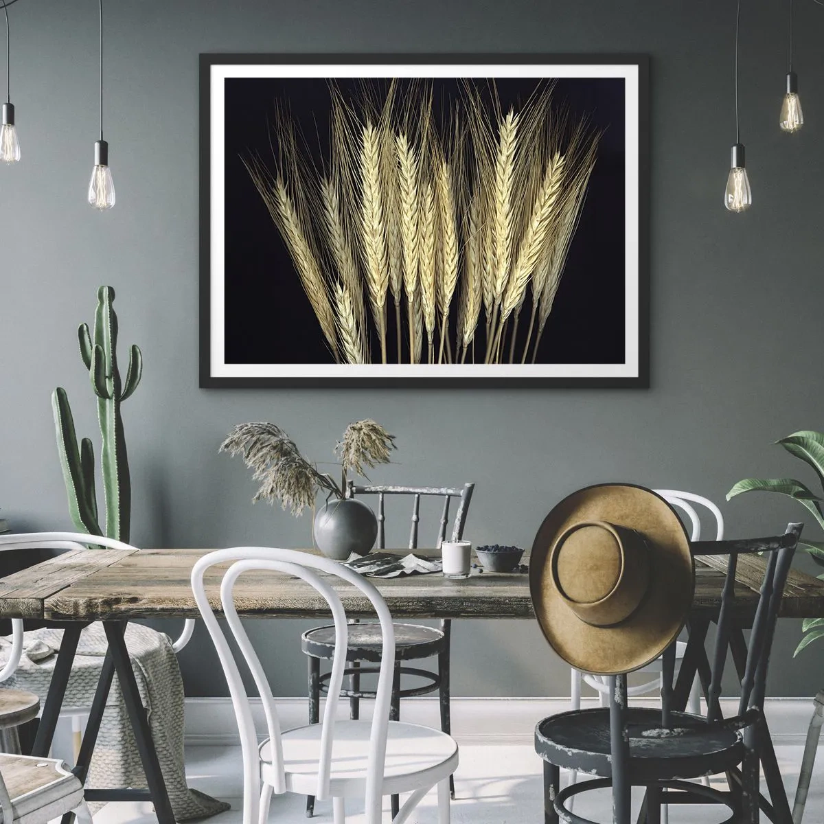 Poster în ramă neagră - Magie rustică - 70x50 cm
