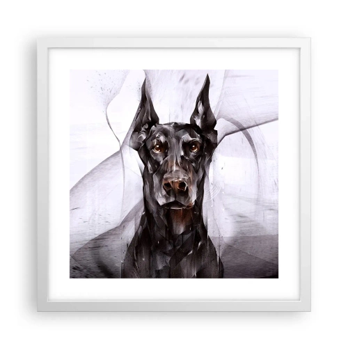 Poster în ramă albă - Născut cu noblețe - 40x40 cm