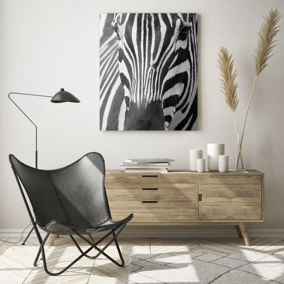 Tablou pe sticlă - Lumea e albă și neagră - 50x70 cm