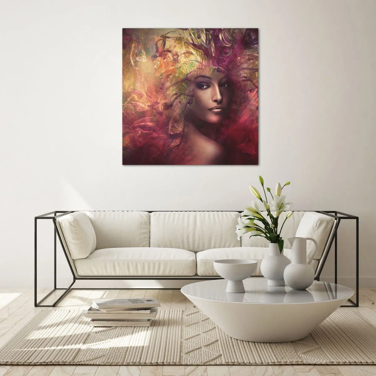 Tablou pe sticlă - Iată-mă! - 60x60 cm