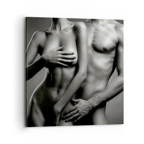 Tablou pe pânză - Adam și Eva - 70x70 cm
