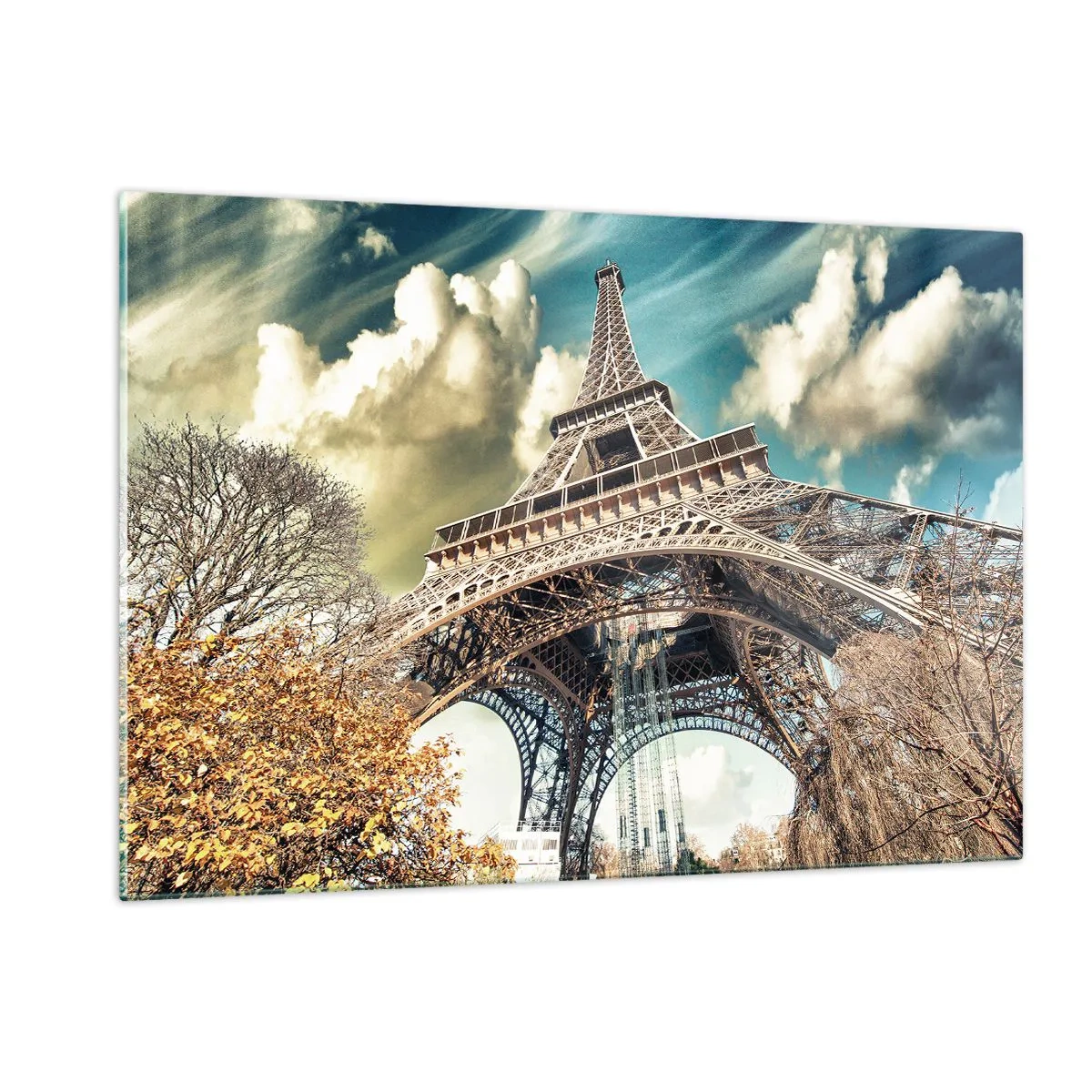 Tablou pe sticlă - Și la Paris, în toamna anului .... - 120x80 cm