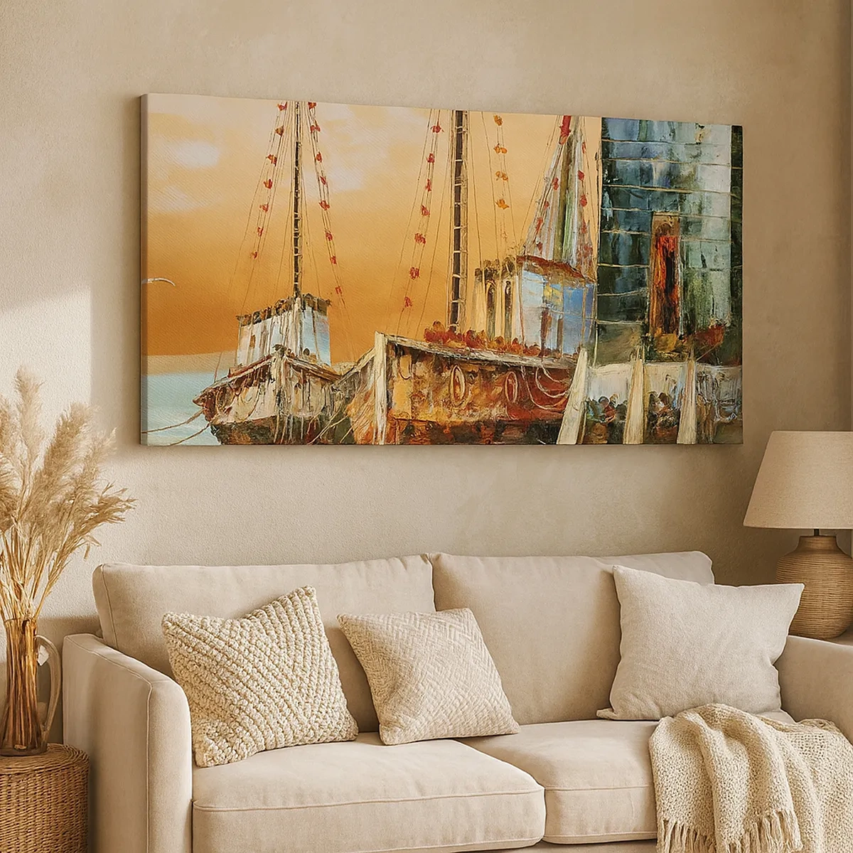 Tablou pe pânză - Întoarcere pașnică - 30x30 cm