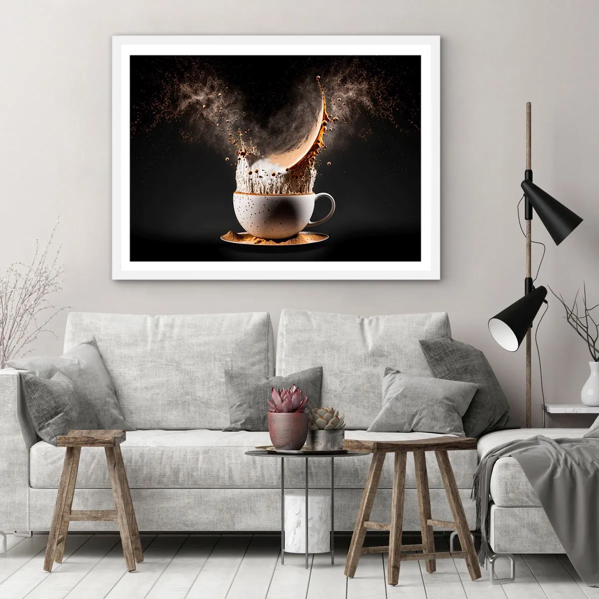 Poster în ramă albă - O explozie de arome - 40x30 cm