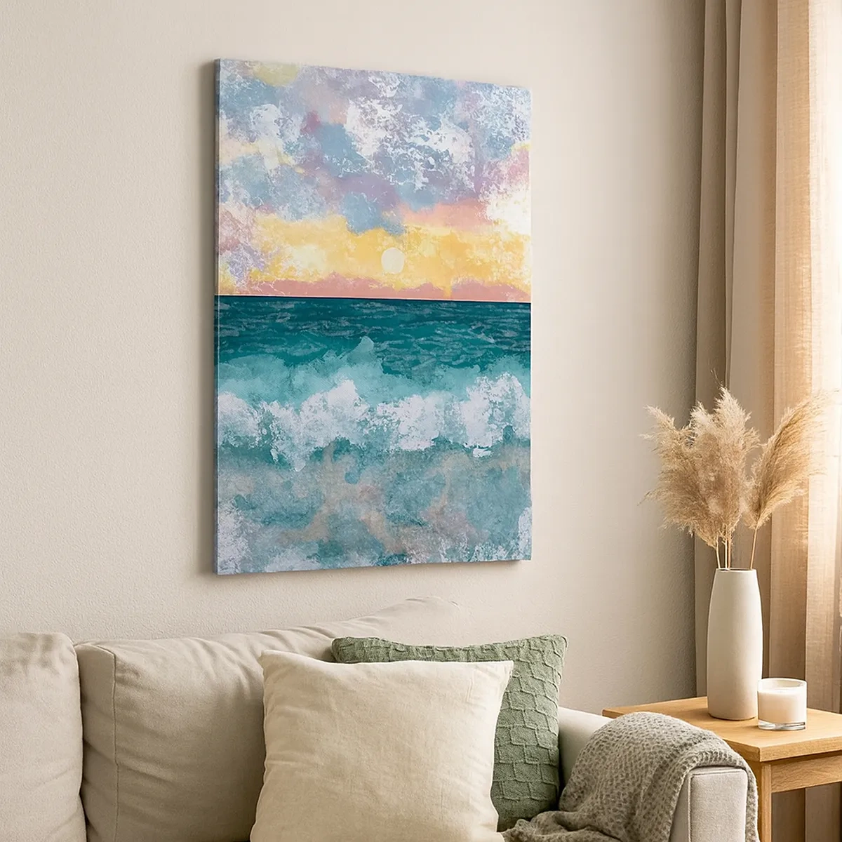 Tablou pe pânză - Apă, lumină, aer - 50x70 cm