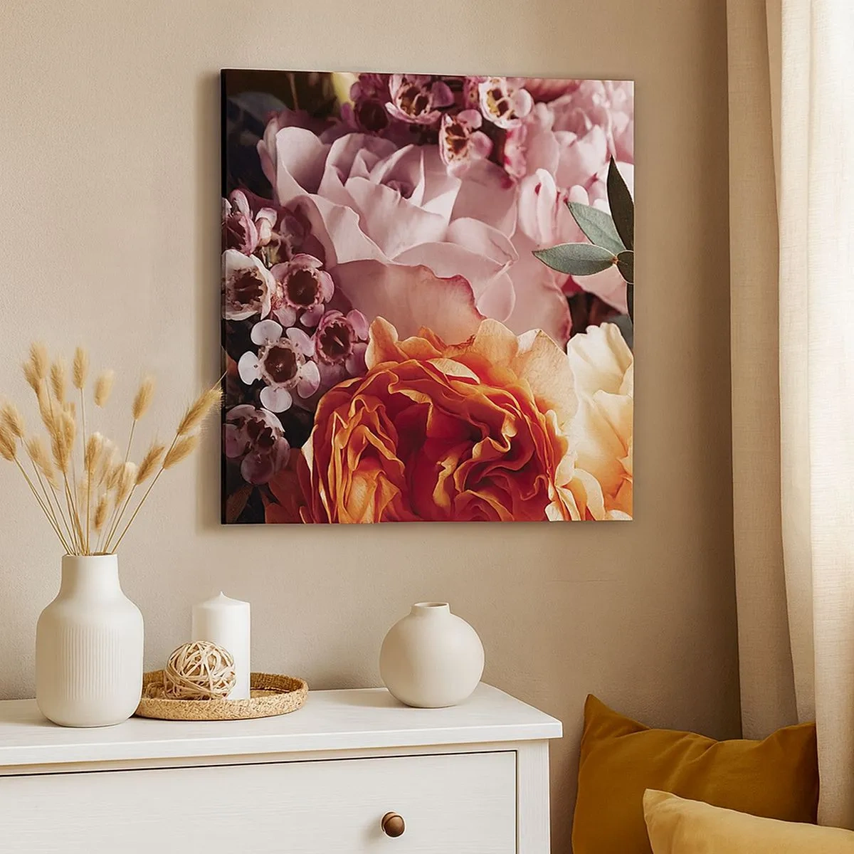 Tablou pe pânză - Înghesuite în frumusețe - 30x30 cm