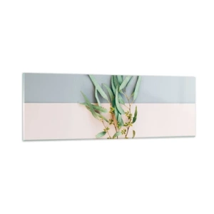 Tablou pe sticlă - Subtilitate pastelată - 90x30 cm