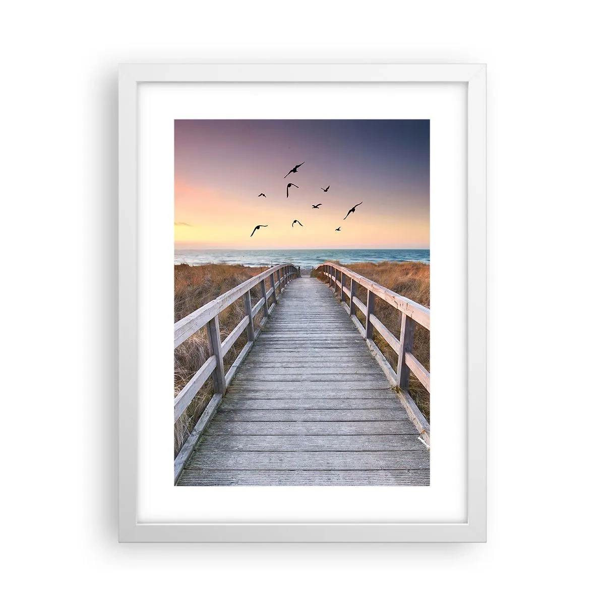 Poster în ramă albă - Spațiul pentru a zbura - 30x40 cm