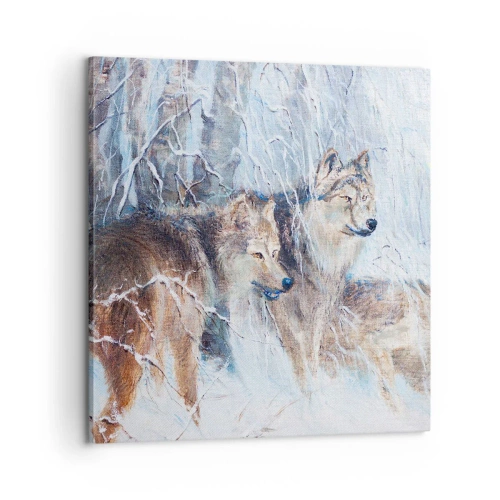 Tablou pe pânză - Atenție! Vine... - 60x60 cm