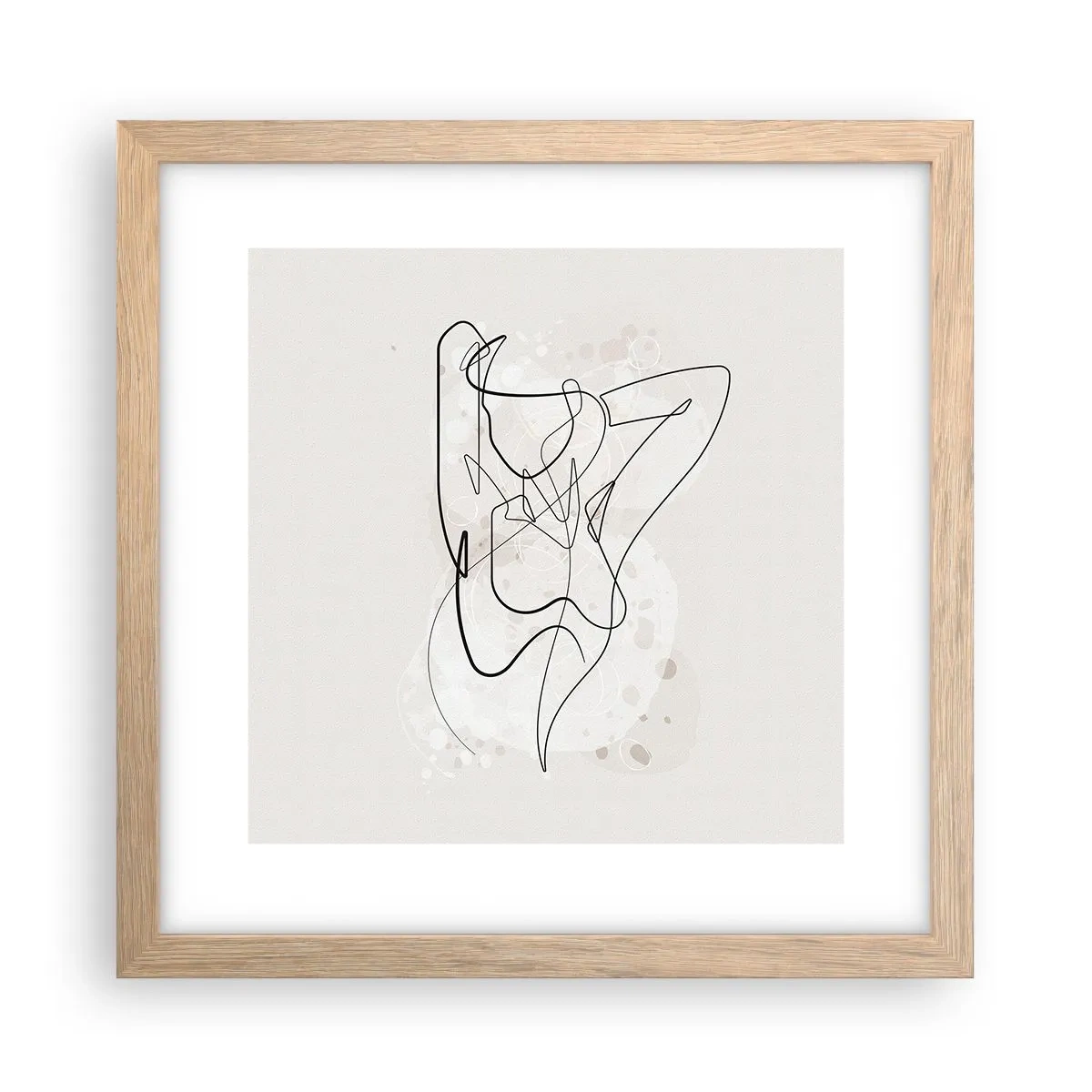 Poster în ramă de stejar deschis - Arta seducției - 30x30 cm