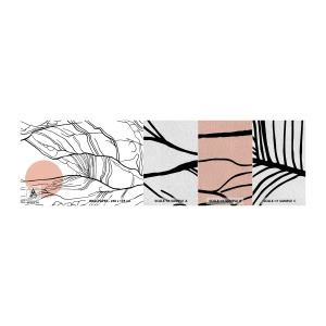 Mostră tapet Premium Sand - Într-o rețea de crengi - Abstracția, Grafică, Proiecta - 100x30 cm