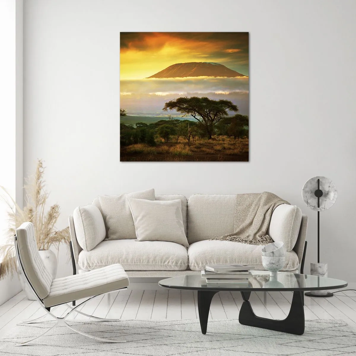 Tablou pe sticlă - Visul unui călător - 70x70 cm