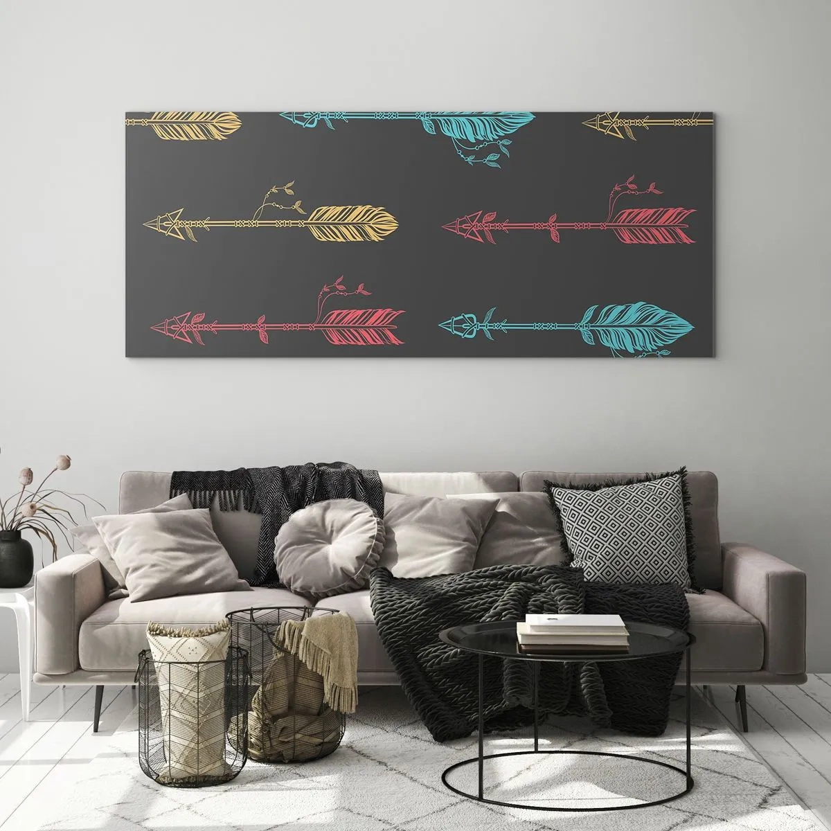 Tablou pe sticlă - În ordine - 120x50 cm
