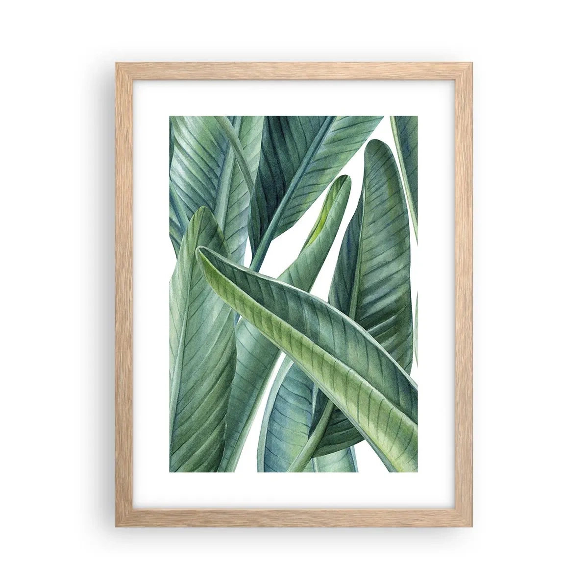 Poster în ramă de stejar deschis - Verdeața în sine - 30x40 cm