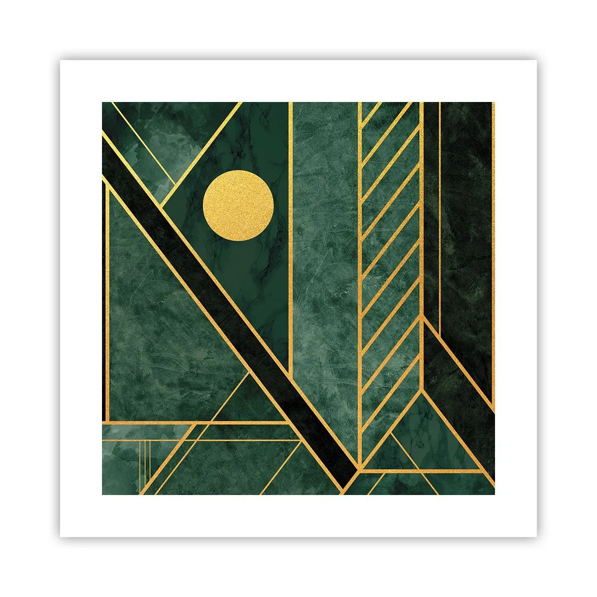 Poster - Dinamica aurului și a azurului - 40x40 cm