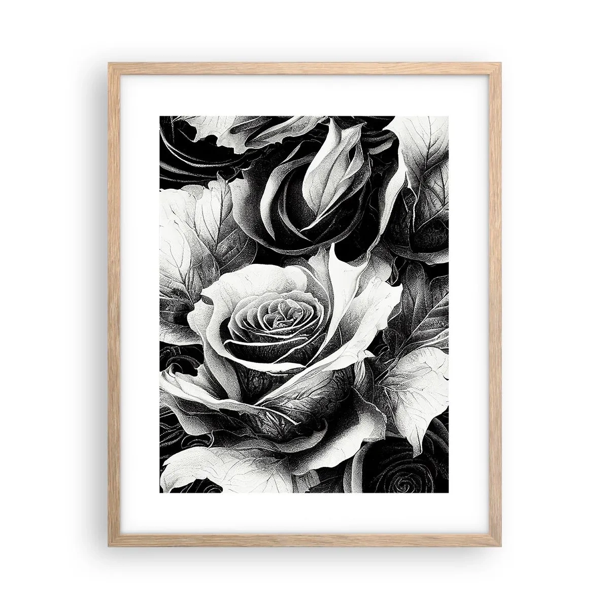 Poster în ramă de stejar deschis - Mereu regina - 40x50 cm