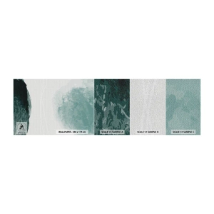 Mostră tapet Premium Canvas - Întâlnire cu ceața - Modern, Minimalist, Abstracția - 100x30 cm