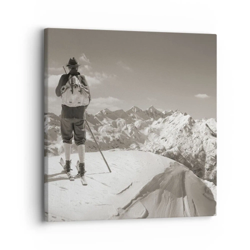 Tablou pe pânză - Și munții sunt la fel - 30x30 cm