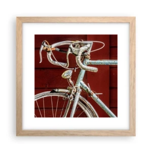 Poster în ramă de stejar deschis - Creat pentru victorie - 30x30 cm