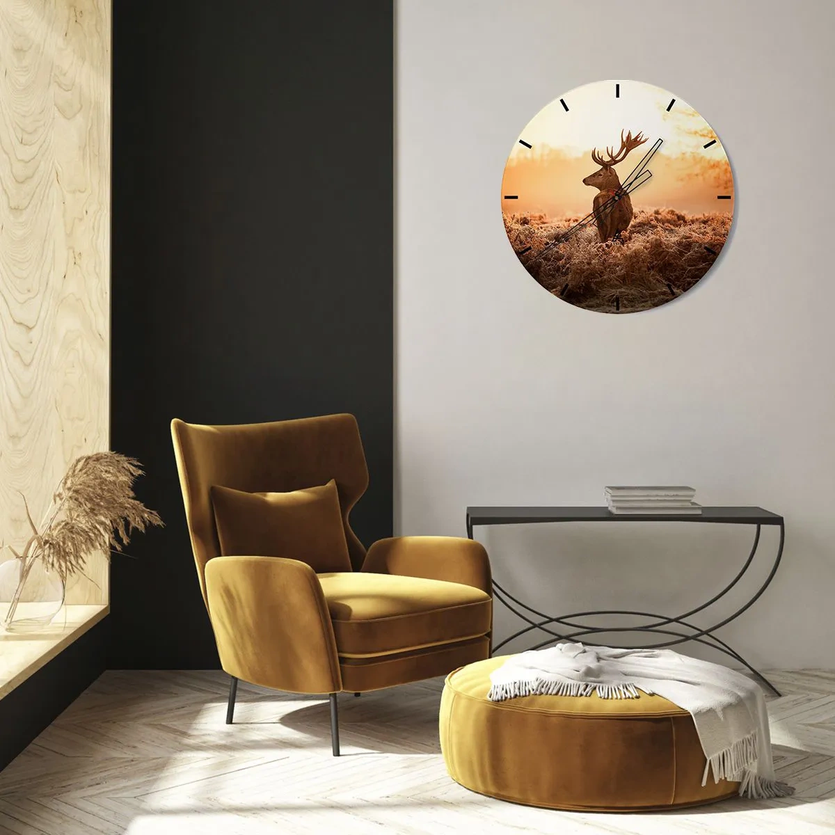 Ceas de perete - Ceas pe sticlă - Stăpânul conacului - 40x40 cm