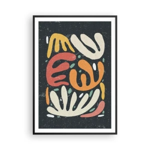 Poster în ramă neagră - Compoziție - te-am prins - 70x100 cm