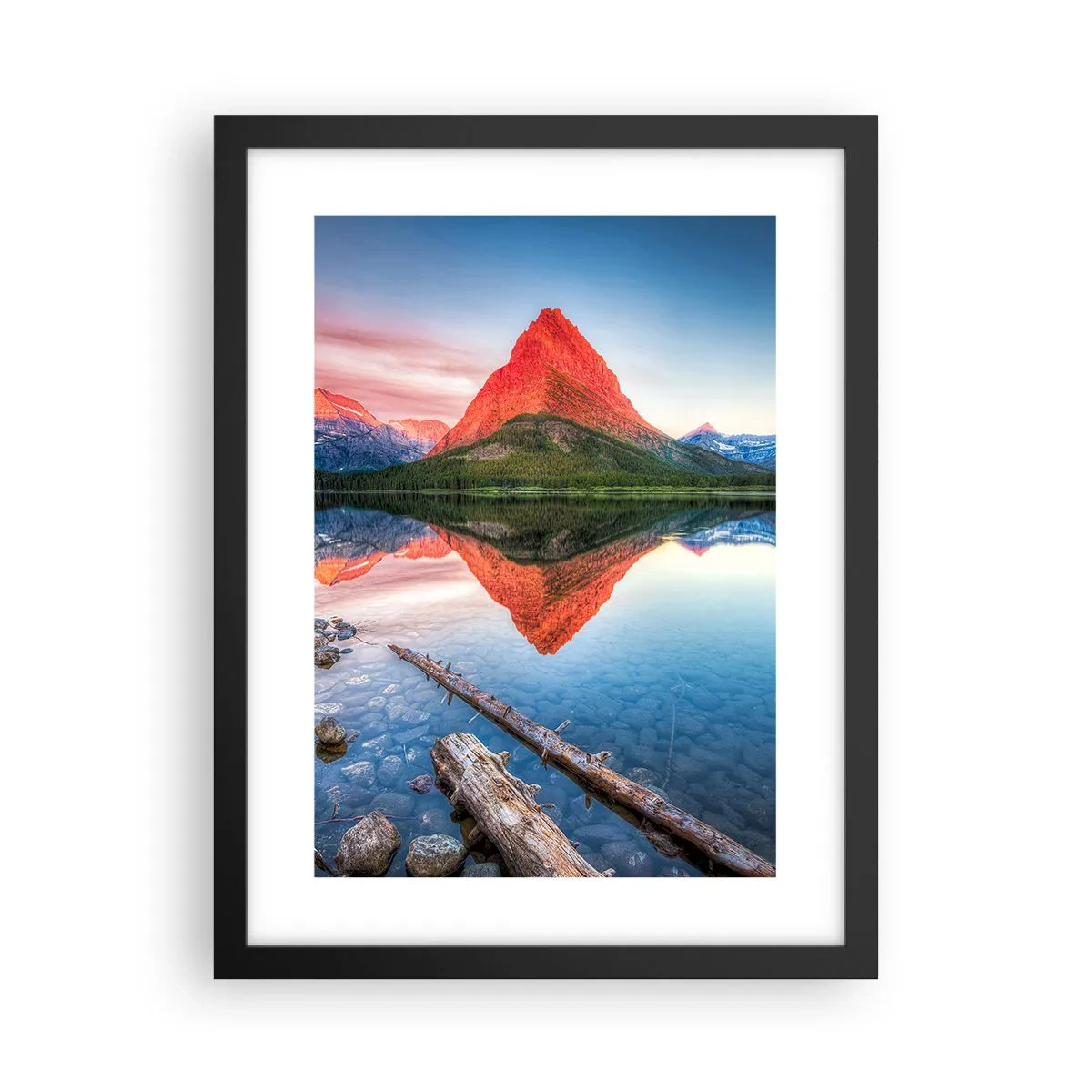 Poster în ramă neagră - Căldură și frig - 30x40 cm