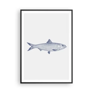 Poster în ramă neagră - Salutări din mările nordice - 70x100 cm