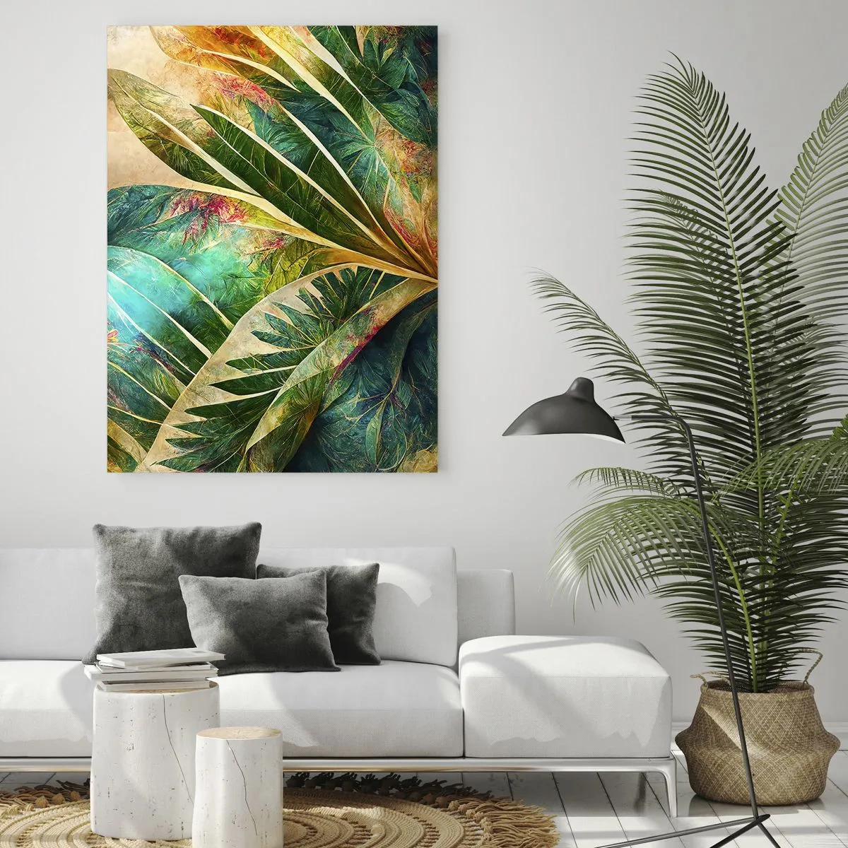 Tablou pe sticlă - Culorile tropicelor - 50x70 cm