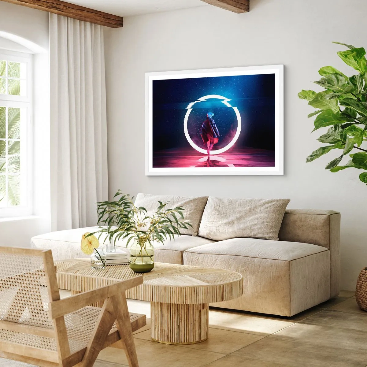 Poster în ramă albă - Între lumi - 50x40 cm