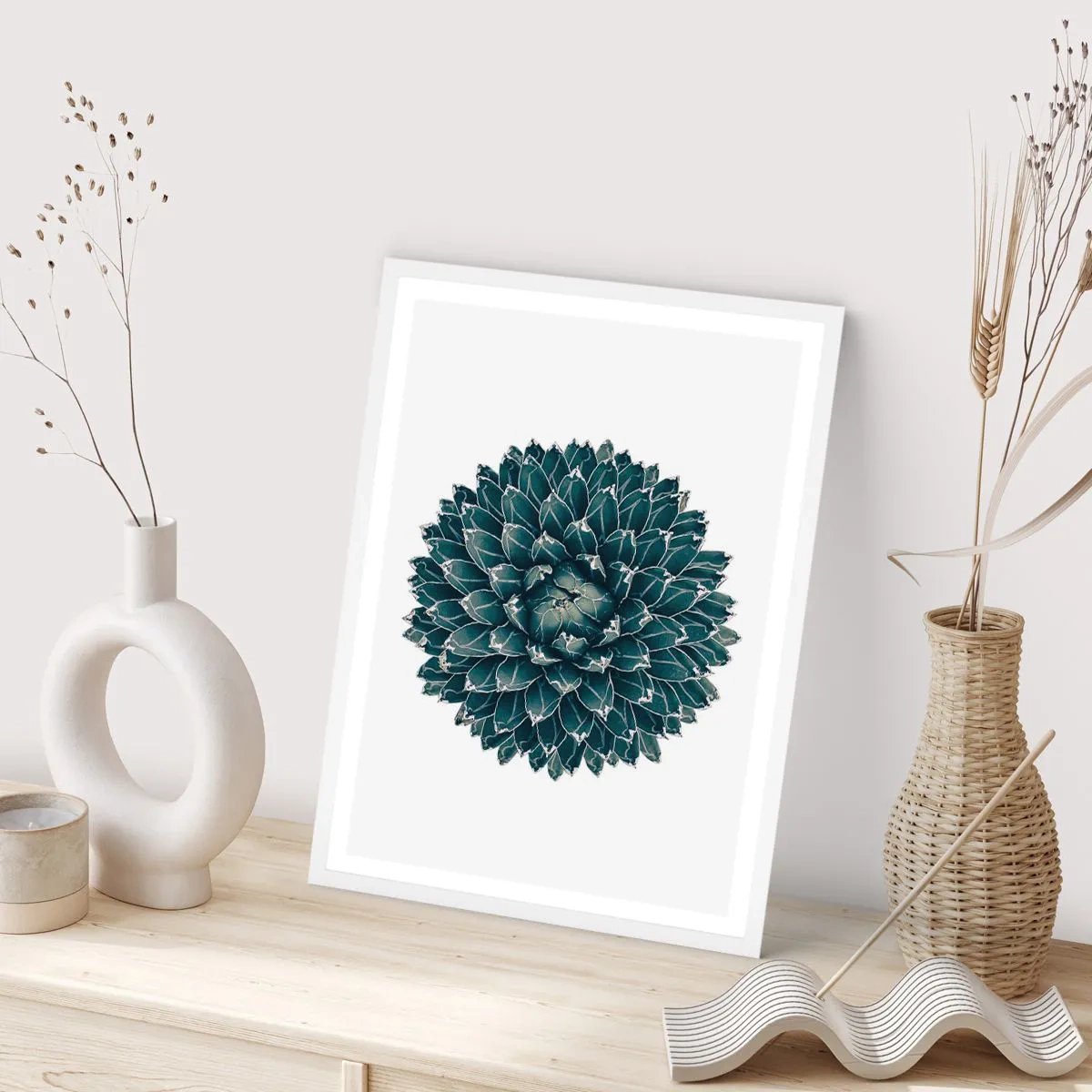 Poster în ramă albă - Steaua deșertului - 50x70 cm