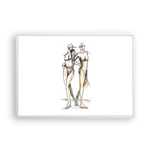 Poster în ramă albă - Un studiu de farmec - 100x70 cm