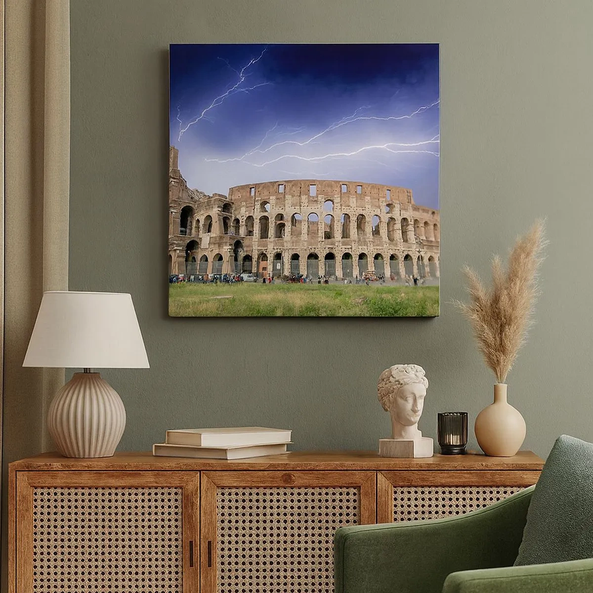 Tablou pe pânză - Arena de luptă - 30x30 cm