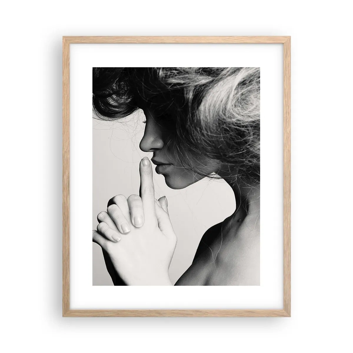 Poster în ramă de stejar deschis - Ascultă-te pe tine însuți - 40x50 cm