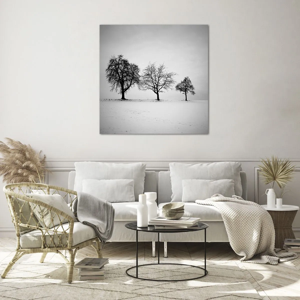 Tablou pe sticlă - La ce visează? - 70x70 cm