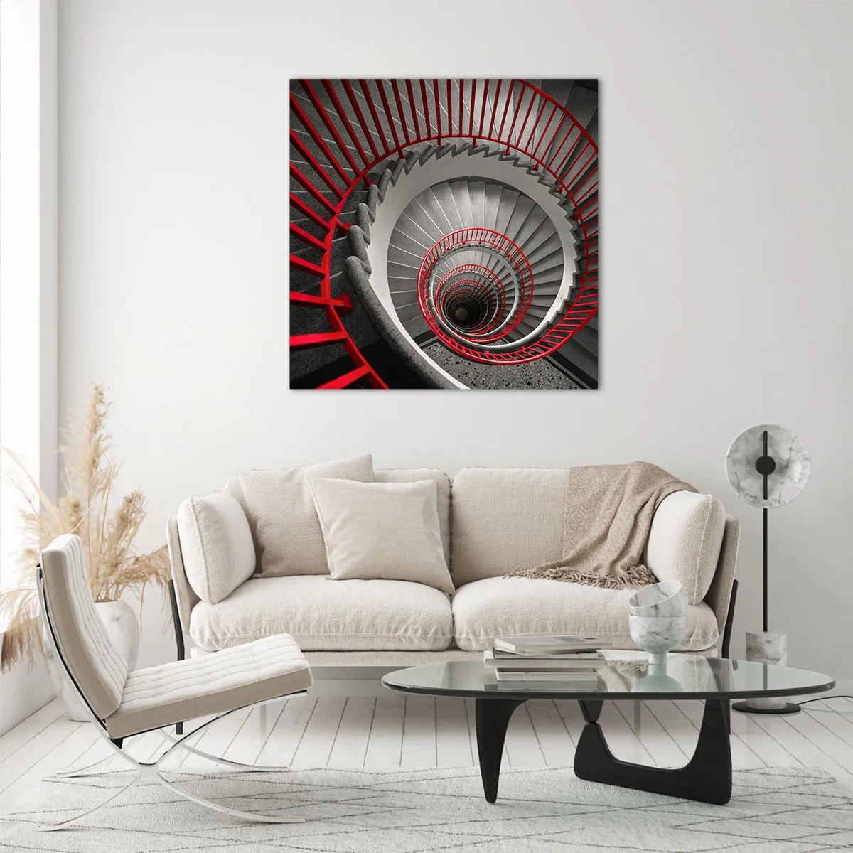 Tablou pe sticlă - Jocuri arhitecturale - 30x30 cm