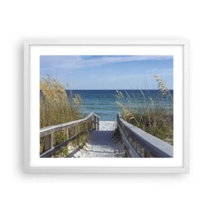 Poster în ramă albă - În soare, în vânt - 50x40 cm