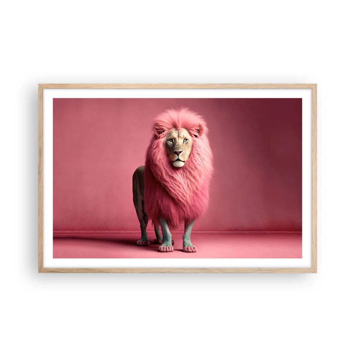 Poster în ramă de stejar deschis - Și nu-ți mai este frică - 91x61 cm