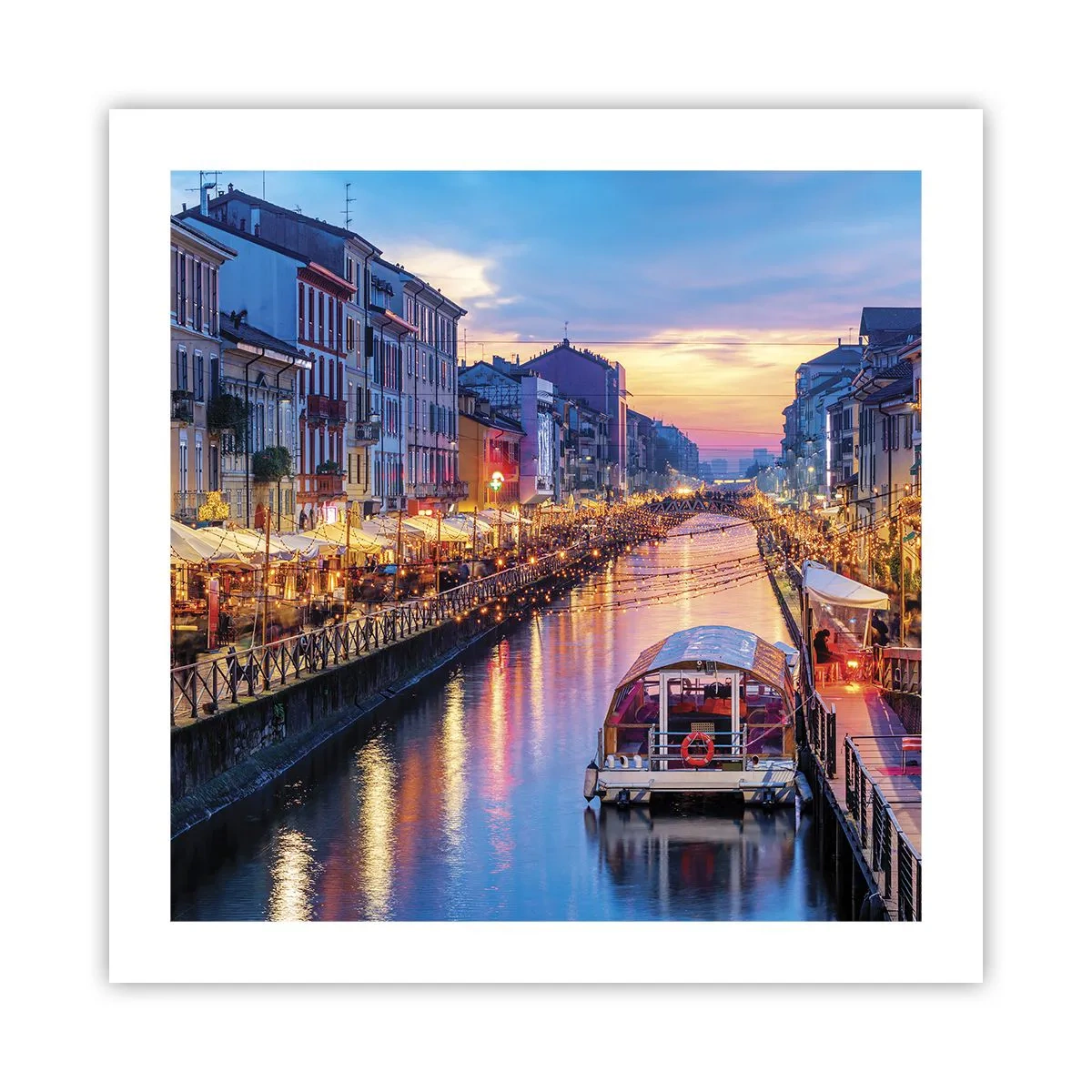 Poster - O seară de lumină și distracție - 50x50 cm
