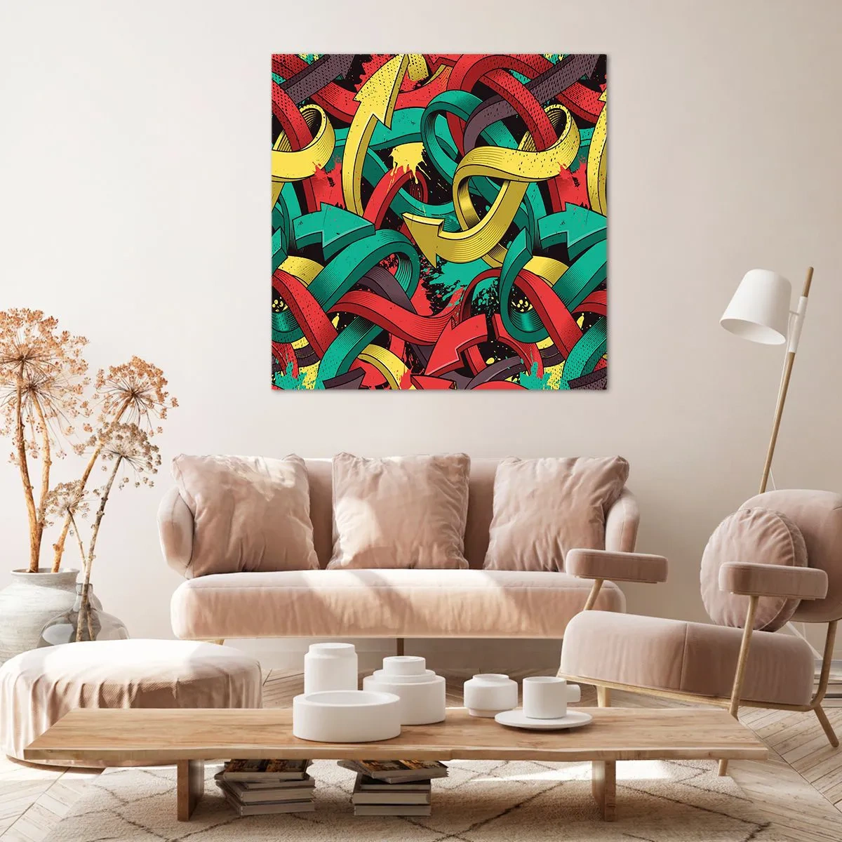 Tablou pe pânză - Pe unde să mergem? - 50x50 cm