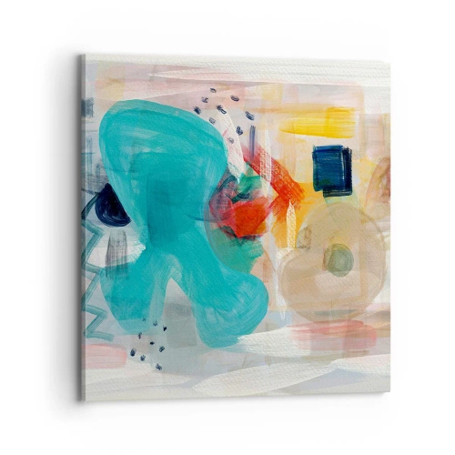 Tablou pe pânză - Joc plin de culoare - 70x70 cm
