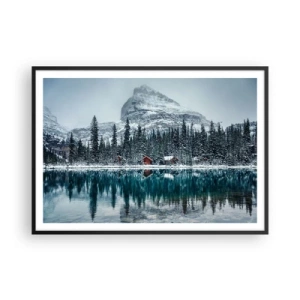 Poster în ramă neagră - Refugiu canadian - 100x70 cm