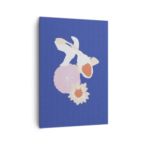 Tablou pe pânză - Compoziție de flori și muguri - 70x100 cm