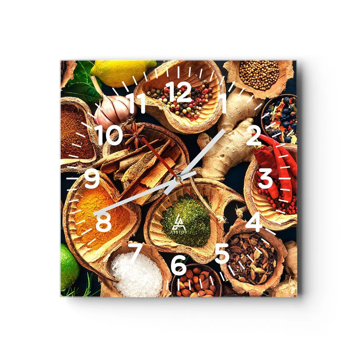 Ceas de perete - Ceas pe sticlă - Ia ce vrei - 30x30 cm